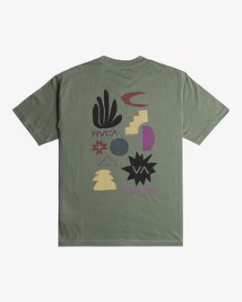 RVCA PAPER CUTS TEES SUR 