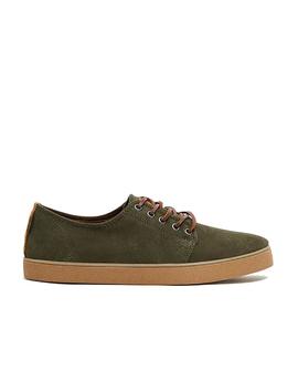 HIGBY SUEDE HYDRO GREEN TAUPE