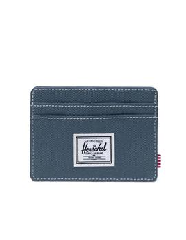 CHARLIE CARDHOLDER BLUE MIRAGE/WHITE STITCH