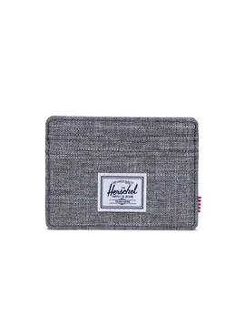 CHARLIE CARDHOLDER RAVEN CROSSHATCH