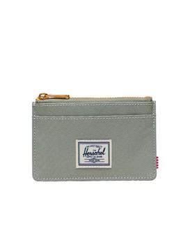 OSCAR CARDHOLDER SEAGRASS/WHITE STITCH