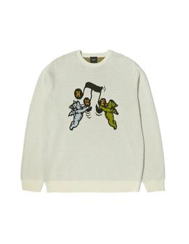 SONG INTARSIA SWEATER LINEN